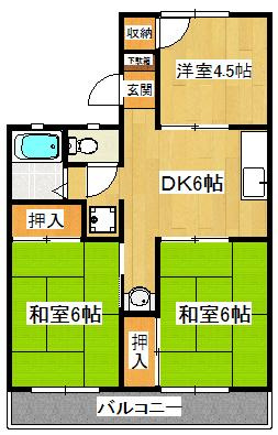 サンハイツⅠの間取り