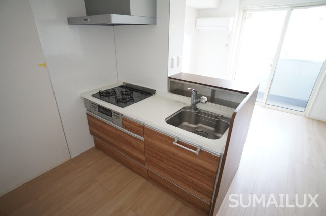 熊本市南区江越１丁目のアパートのキッチン