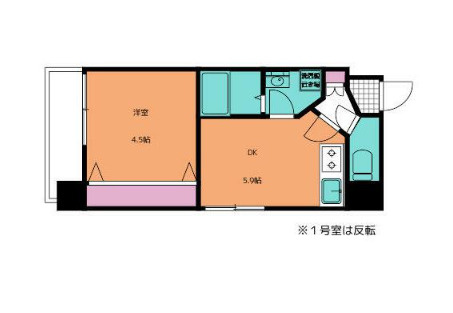 熊本市中央区白山３丁目の賃貸マンションの間取り