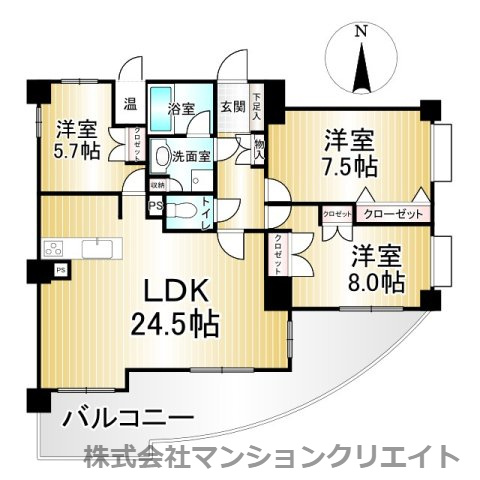 ロアール円山の間取り|現況と間取図が異なる場合は現況を優先とします。