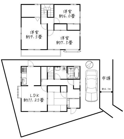 久喜市野久喜　中古一戸建て　の間取り|独立型キッチンでお料理中の匂いも気になりません◎