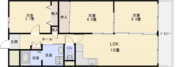 バンブー離宮の間取り