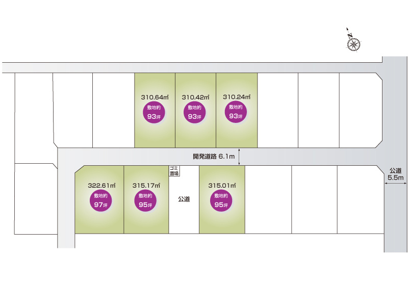 藤井上組８７６②区画：全体区画