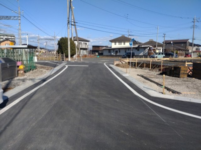 【前面道路含む現地写真】 | 太田市台之郷町　新築住宅