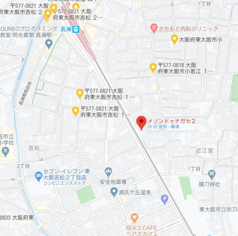 メゾンドゥ長瀬Ⅱの地図