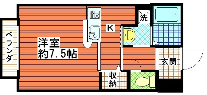 メゾンドゥ長瀬Ⅱの間取り