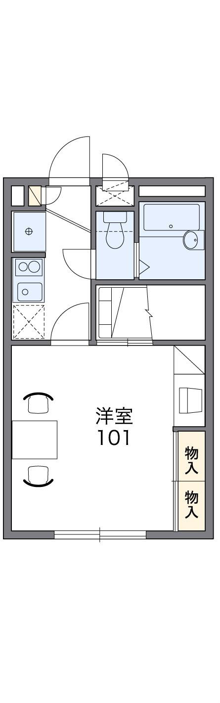 レオパレス川向の間取り