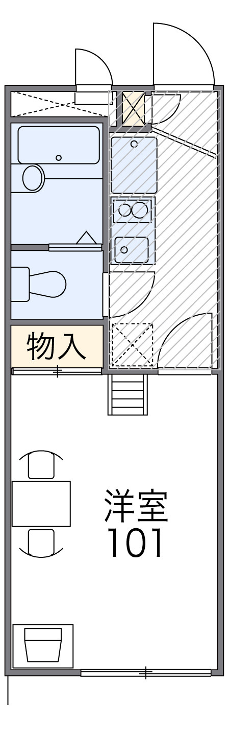  レオパレスＦｌｏｗｅｒＨｉｌｌ の間取り