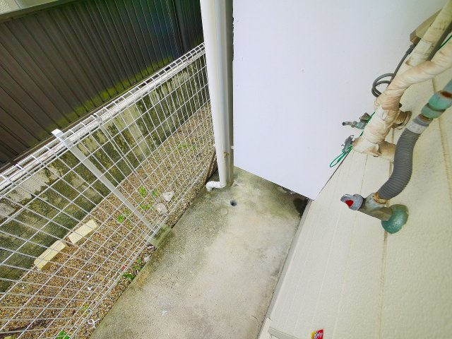 シティエステート南紀寺の庭|洗濯機置き場がございます。