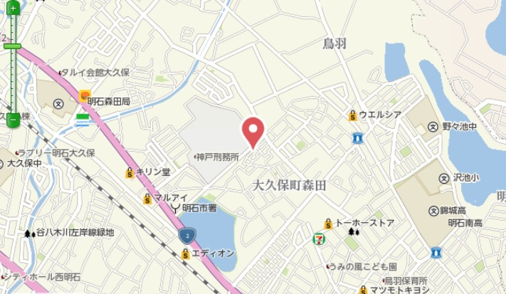 明石市大久保町森田　土地の地図|JR「西明石駅」まで徒歩約23分ですので、通勤、通学に便利な立地です。