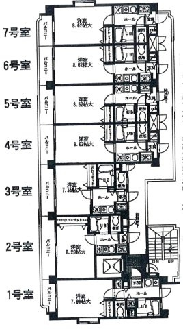 【間取り】 | デューク高宮 | 現況優先。