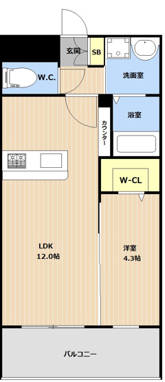 【間取り】 | KL TOJIN EAST | 現況優先。