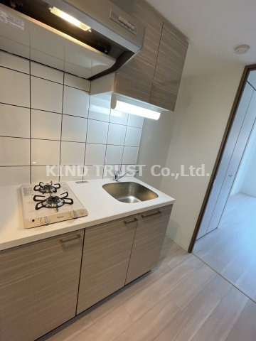 エスリード大阪梅田リュクスのキッチン|2口ガスコンロです