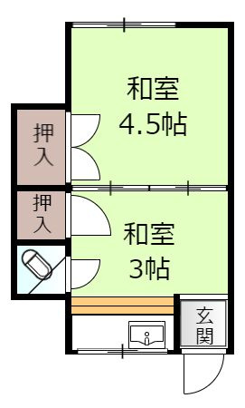 尾本荘の間取り