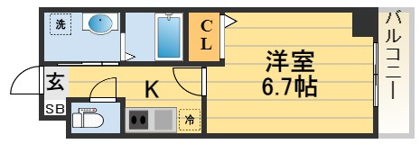 ウエスト桂川駅前の間取り