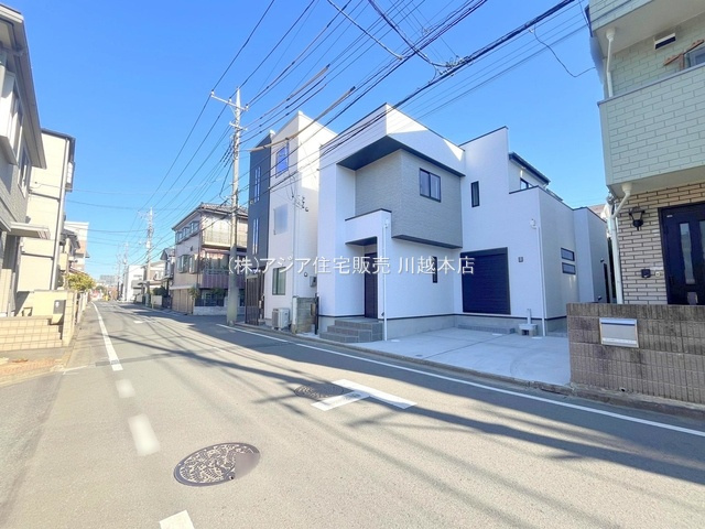 富士見市関沢第6期　新築戸建の前面道路含む現地写真|南西側約6.0ｍ公道