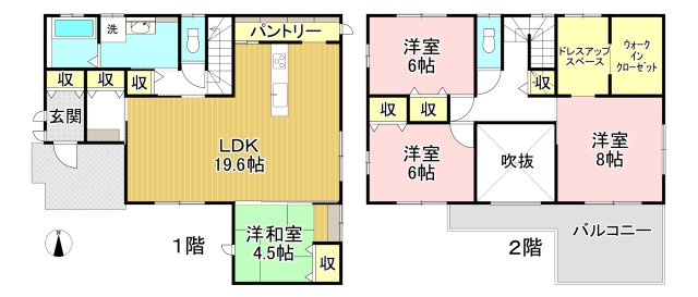 各務原市鵜沼羽場町２丁目の間取り