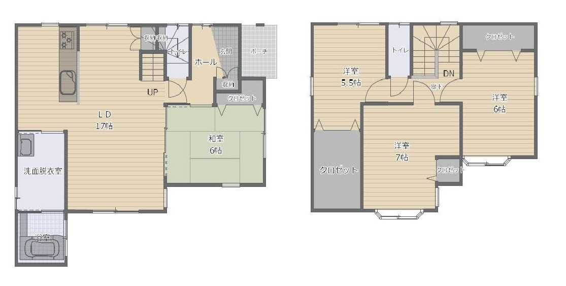 海南市大野中・中古戸建・114548の間取り