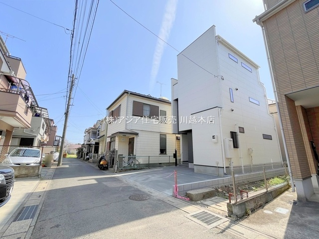 月々８万円台～　新築戸建　富士見市鶴馬第8期の前面道路含む現地写真|北西側4.0ｍ公道