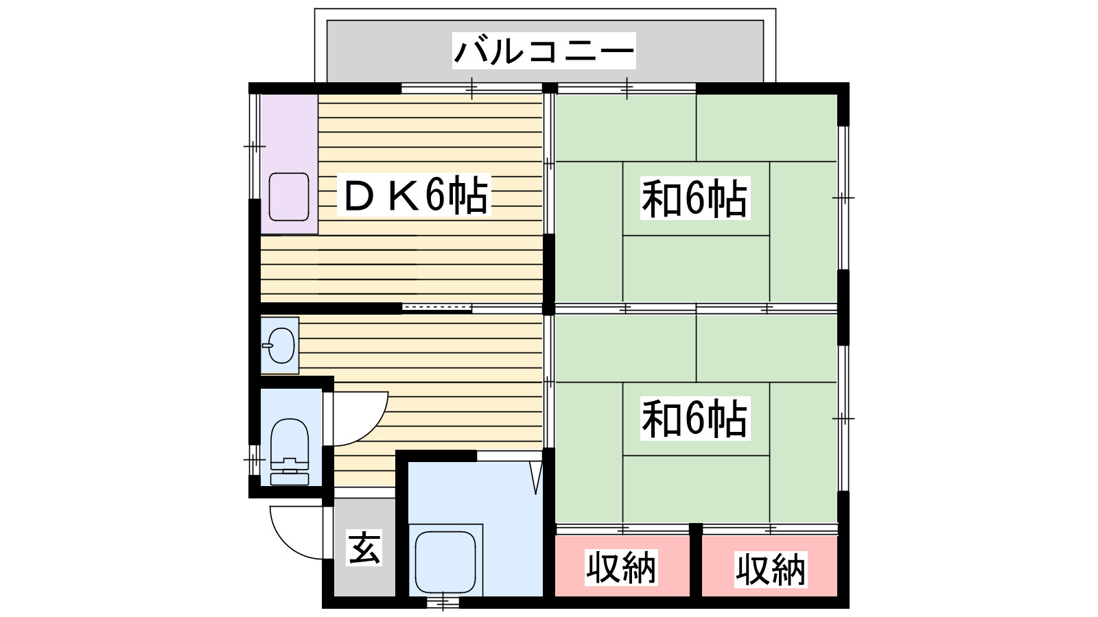 コーポ井上の間取り
