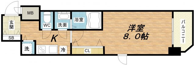 【間取り】 | エスリード谷町四丁目