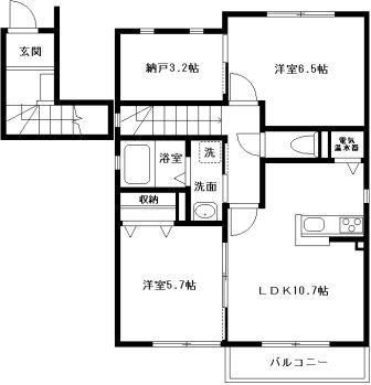 【間取り】 | シャルマン　Ｄ棟