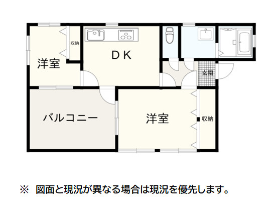 レアールマンションAKITAⅠ　伊豆市修善寺の間取り|間取りです。