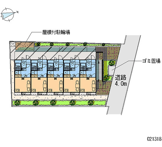 レオパレスシャロームの区画図