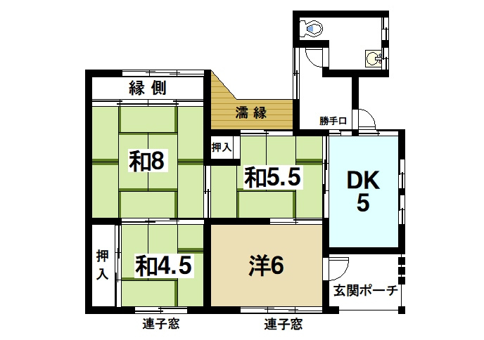 柳本駅前貸事務所貸店舗の間取り