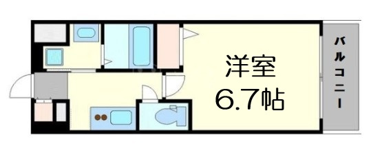 【間取り】 | エグゼ難波西Ⅳ