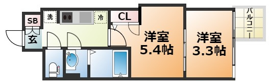 セレニテ神戸ミラクの間取り