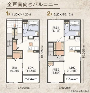 【間取り】 | 千葉県君津宮下二丁目　投資物件