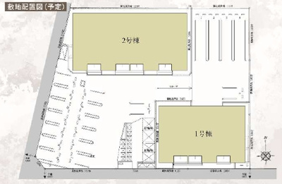 【区画図】 | 鳥取県鳥取市気高町新町　投資物件