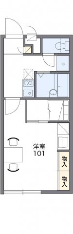 【間取り】 | レオパレス竹寅 | 代表的な間取のため実際の間取とは異なる場合があります