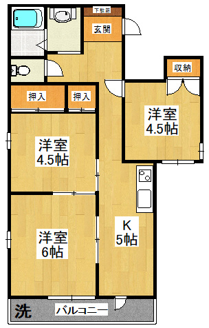 ブルースカイ原木の間取り