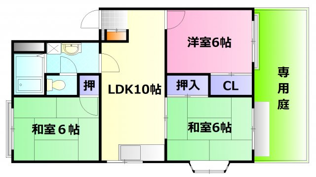 【間取り】 | エルディム川内A