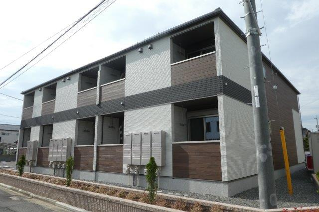 倉敷市茶屋町のアパートの外観