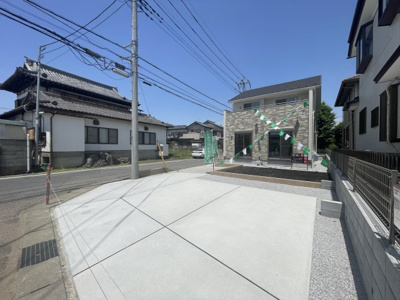 【前面道路含む現地写真】 | blooming garden熊谷市別府3丁目　新築住宅 | 現地(2024年4月撮影)