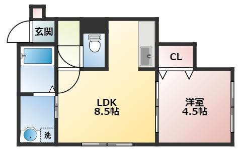 【間取り】 | グランソアレ西町 | 間取りです