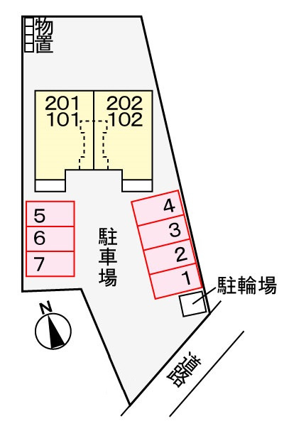 ソレイユ　ヒルズの駐車場|駐車場