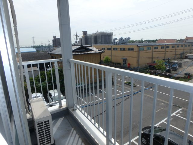 グリーンコーポさののバルコニー