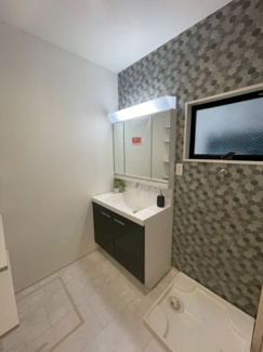 【独立洗面台】 | 鳳中町8丁　新築戸建て | 1階洗面脱衣所です