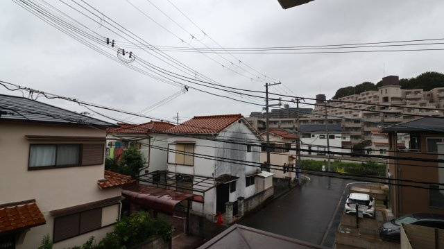 明石市大蔵谷奥のアパートの展望