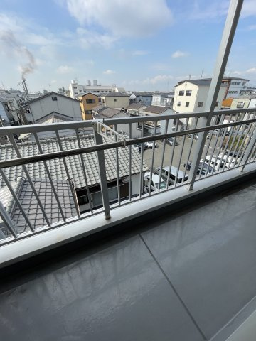 富士藤田マンションのバルコニー