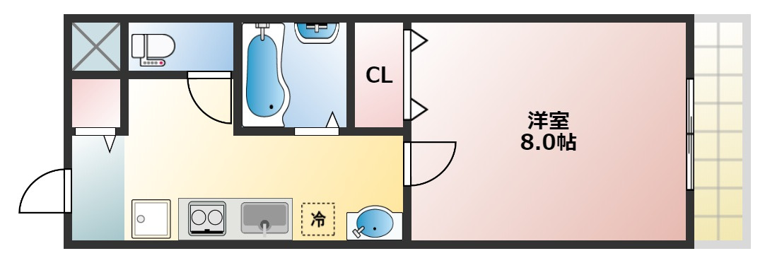グランディ小阪の間取り