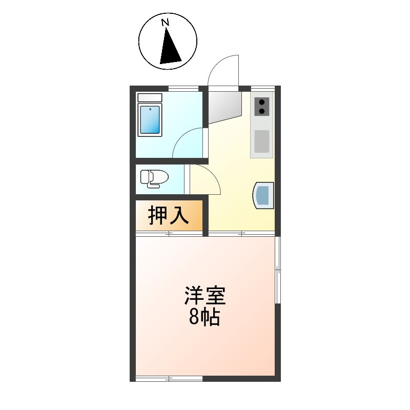 アルモ小白川の間取り