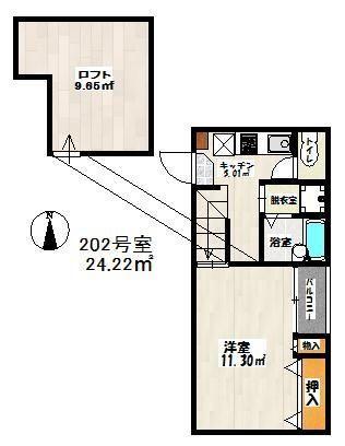 【間取り】 | パームテラス祇園