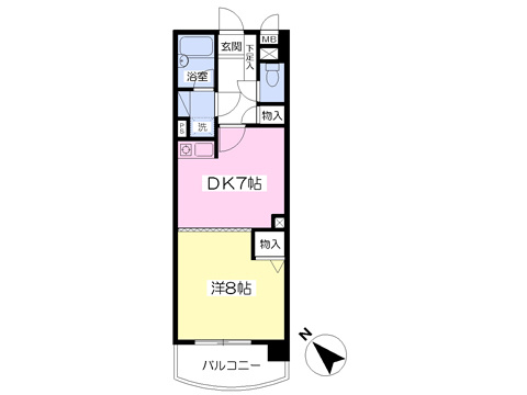 ボヌール盛岡の間取り