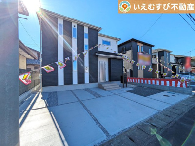 【外観】 | 上柴町西2丁目 | 【完成済み】シンプルモダンテイストの飽きのこない外観！
実際に現地を見たりゆっくりご内覧頂ければ新居での夢が膨らみますよね♪