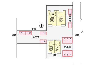 【区画図】 | プラシードⅡ